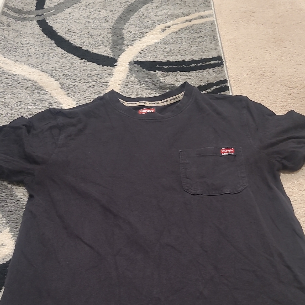 Wrangler Workwear Men's Black T-Shirt Size Medium 100%cotton - Picture 5 of 7